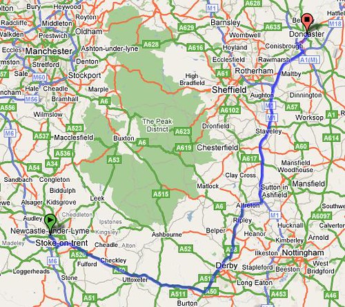 Newcastle to Doncaster