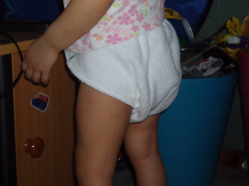 ashley wearing motherease diaper