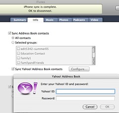 iPhone Option to Sync Yahoo Address Book!