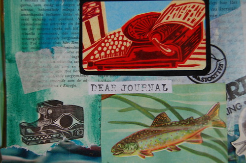 Yosemite - detail from my altered art journal