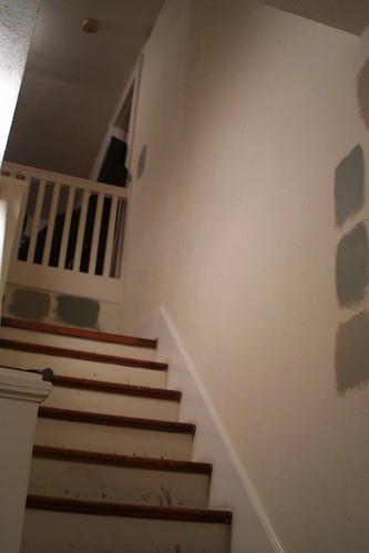 Stairway before paint