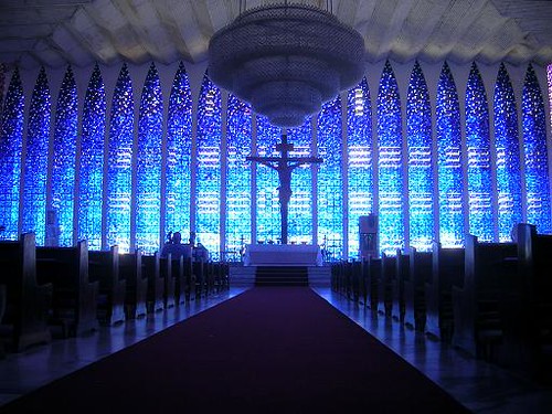 inside Santuario Dom Bosco, Brazil
