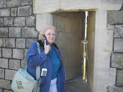 Glennys next to the Arrow Slot - Windsor Castle (3/18/07)