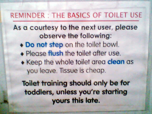Reminder: The Basics of Toilet Use