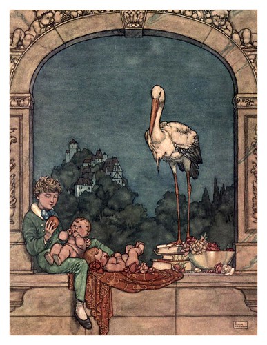 015-La cigueña-Hans Andersen's fairy tales (1913)- William Heath Robinson