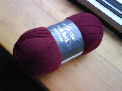 Burgundy Sock Yarn