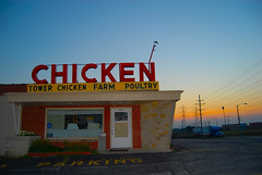 Sunset at the Chicken Farm