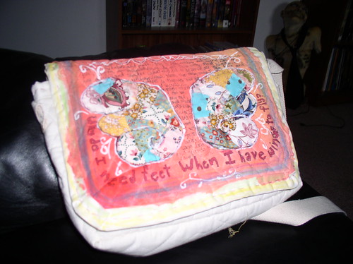 wings journaled purse
