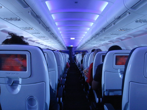 Virgin America's amazingly soothing lighting system