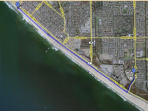 Our Bike Route at HB
