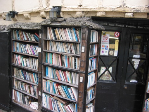 ageing bookshelves in lewes