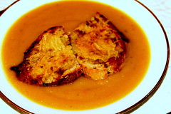 Squash Soup with Croutons