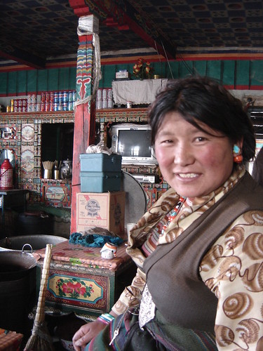 Sonriente tibetana Tashi dzom