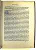 Page of Text with Woodcut Initial from 'Cosmographia'