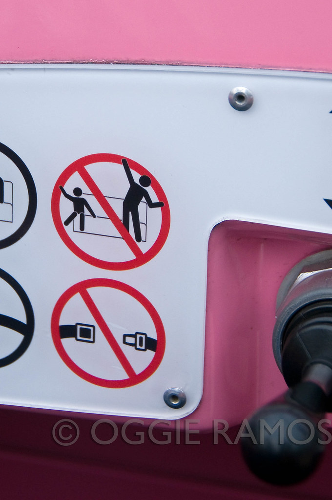 HK Disneyland - Seatbelt Signage