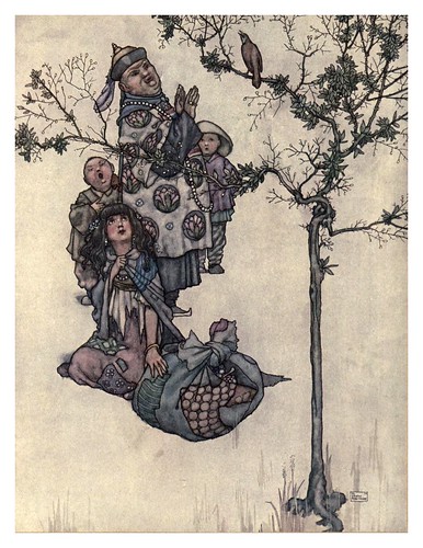 016-El ruiseñor-Hans Andersen's fairy tales (1913)- William Heath Robinson