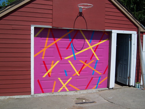 our new garage door - needs paint