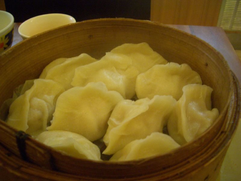 Steamed dumplings at Chinatown Dumpling