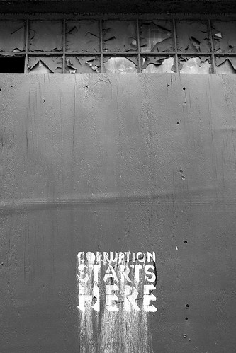 Corruption starts here by Flickr user IntangibleArts (CC)