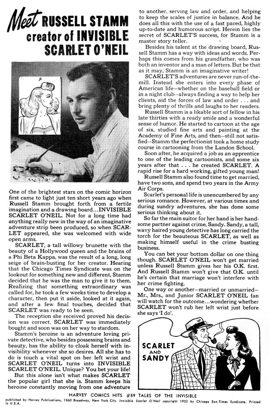 Harvey Comic Hits #59 - Meet Russell Stamm (1952)