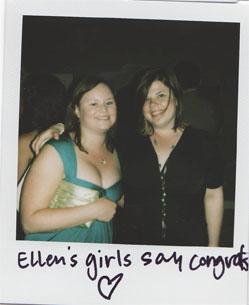 Ellen's Girls Say Congrats