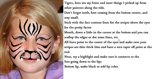 tiger face painting ideas. Tiger Hints and Ideas