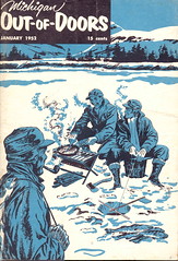 1952 Vintage Ice Fishing  MI Out of Doors