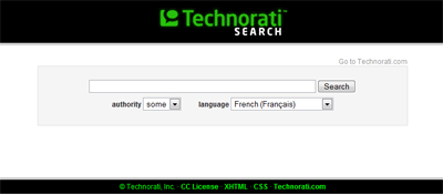 Technorati Search