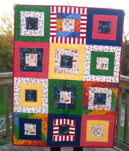 primary color charity quilt