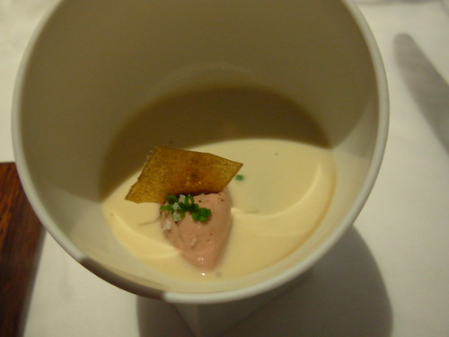 The Fat Duck - Jelly of Quail, Langoustine Cream, Parfait of Foie Gras