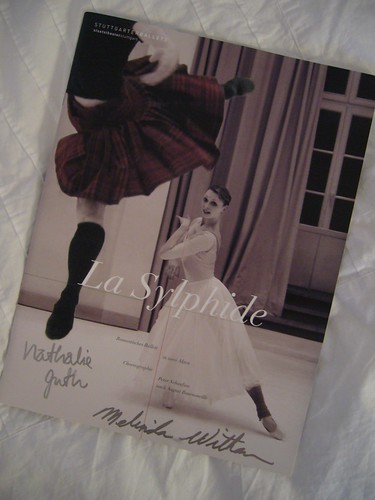 Program for La Sylphide, Stuttgart Ballet