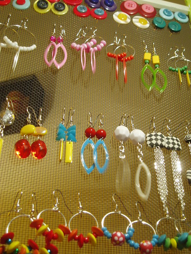 Conglomeration of earrings