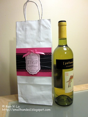 Embellished Wine Gift Bag