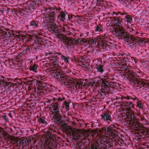 Scroll lace sock closeup