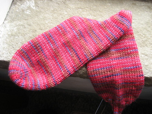 Berry Socks - in progress