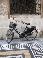 A bike in the passage