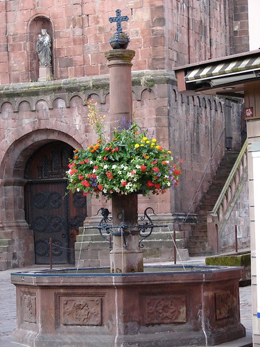 Fountain outside of church