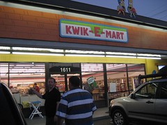 Tim and Steve check out the real-life Kwik-E-Mart. (7/13/2007)
