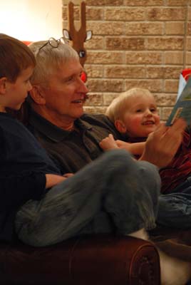 reading with grandpa