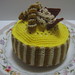 Mocha Coffee Cake with Lemony Yellow Frosting by melbangel