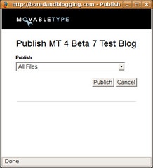 Movable Type 4 Beta 7 Publishing Content