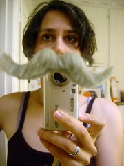 7/03/07 self-portrait with mustache and camera