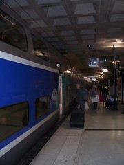 Boarding the TGV Duplex at Lille Europe