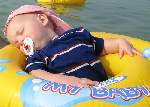 Baby M asleep in Gulf Day4