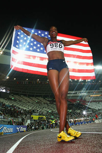 IAAF.org - Michelle Perry, USA, won 100m HUrdle race in 12.46, August 29, 2007.