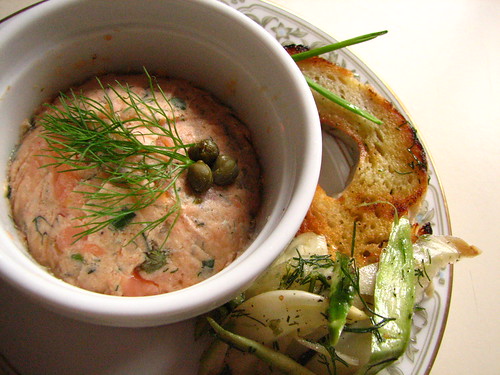 Smoked Salmon Rillette with Fennel Salad