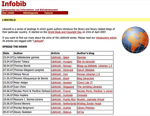screenshot - Infobib blog Features