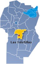 Mapa de ubicación de la localidad Las Isletillas