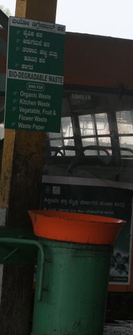 garbage clearance at Majestic Bus Stand