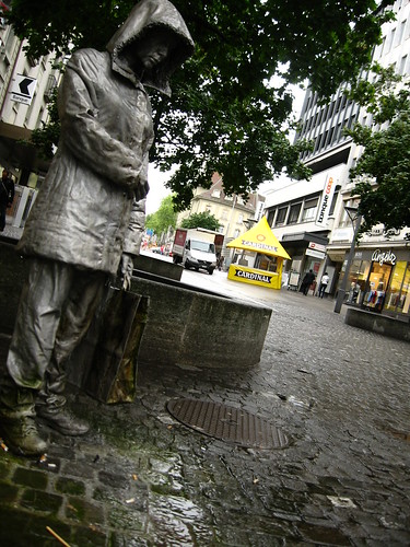 Crying statue in Fribourg, Switzerland